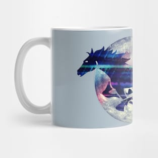 Cosmic Moon Horse Mug